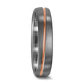 Wedding Ring Palladium 500 , 18k Red Gold
