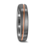 Wedding Ring Palladium 500 , 18k Red Gold