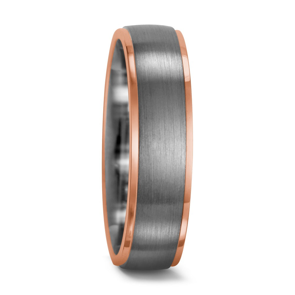 Ring Palladium 950, 18k Red Gold