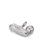 Pendant Silver Rhodium plated Football