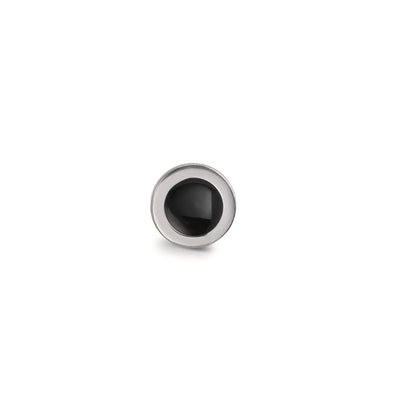 Single stud earring Stainless steel Enameled Ø6 mm