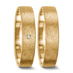Wedding Ring 18k Yellow Gold Diamond 0.008 ct, tw-vsi