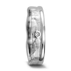 Wedding Ring 18k White Gold Diamond 0.025 ct, w-si