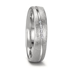Wedding Ring 18k White Gold Diamond 0.025 ct, 5 Stones, tw-si