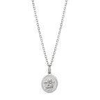 Necklace with pendant Silver Rhodium plated Guardian Angel 36-38 cm