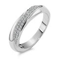 Ring 18k White Gold Diamond White, 0.20 ct, 40 Stones, brilliant, w-si
