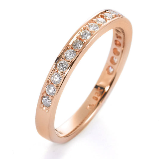 Memory ring 18k Red Gold Diamond White, 0.33 ct, 19 Stones, brilliant, w-si