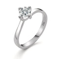 Solitaire ring 18k White Gold Diamond White, 0.25 ct, brilliant, w-si