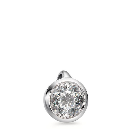 Pendant 18k White Gold Diamond White, 0.25 ct, brilliant, w-si Ø5.5 mm