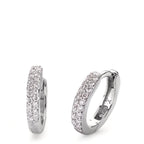 Hinged hoop 18k White Gold Diamond 0.24 ct, 38 Stones, si