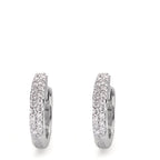 Hinged hoop 18k White Gold Diamond 0.24 ct, 38 Stones, si