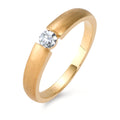 Solitaire ring 18k Yellow Gold Diamond 0.15 ct, w-si