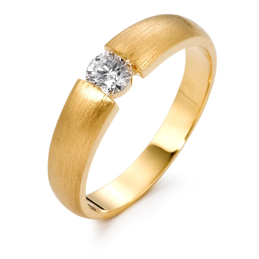 Solitaire ring 18k Yellow Gold Diamond 0.30 ct, w-si