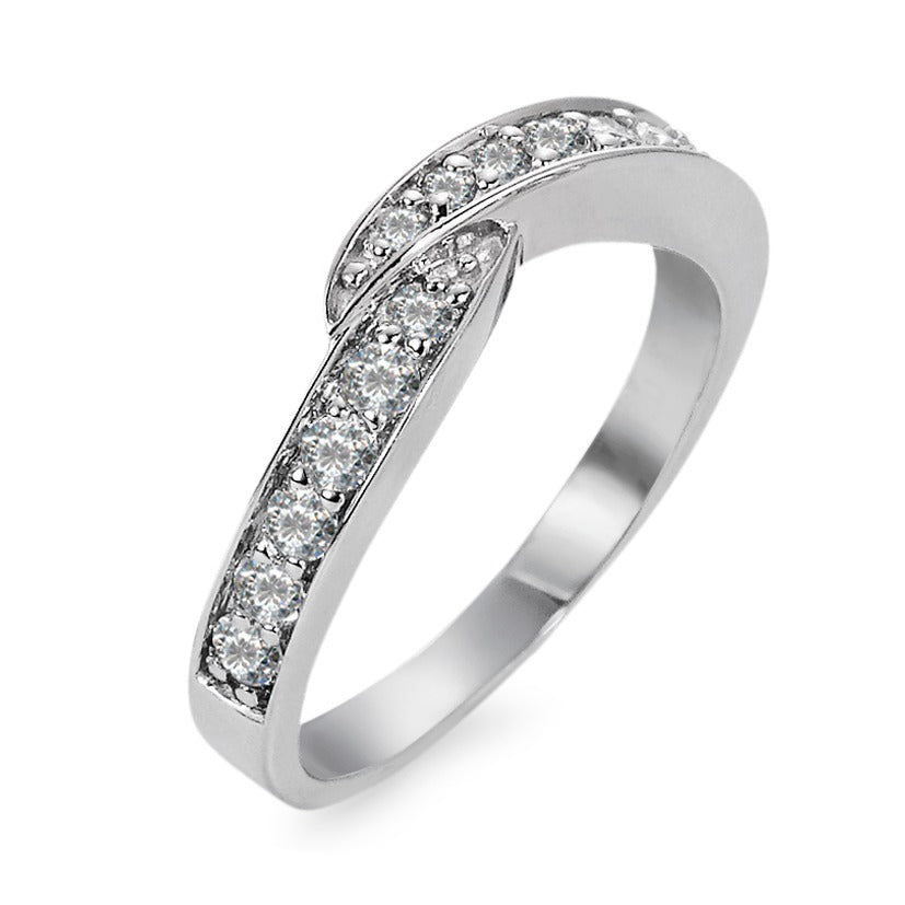 Ring 18k White Gold Diamond 0.415 ct, 15 Stones, w-si