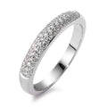 Ring 18k White Gold Diamond 0.25 ct, 49 Stones, w-si