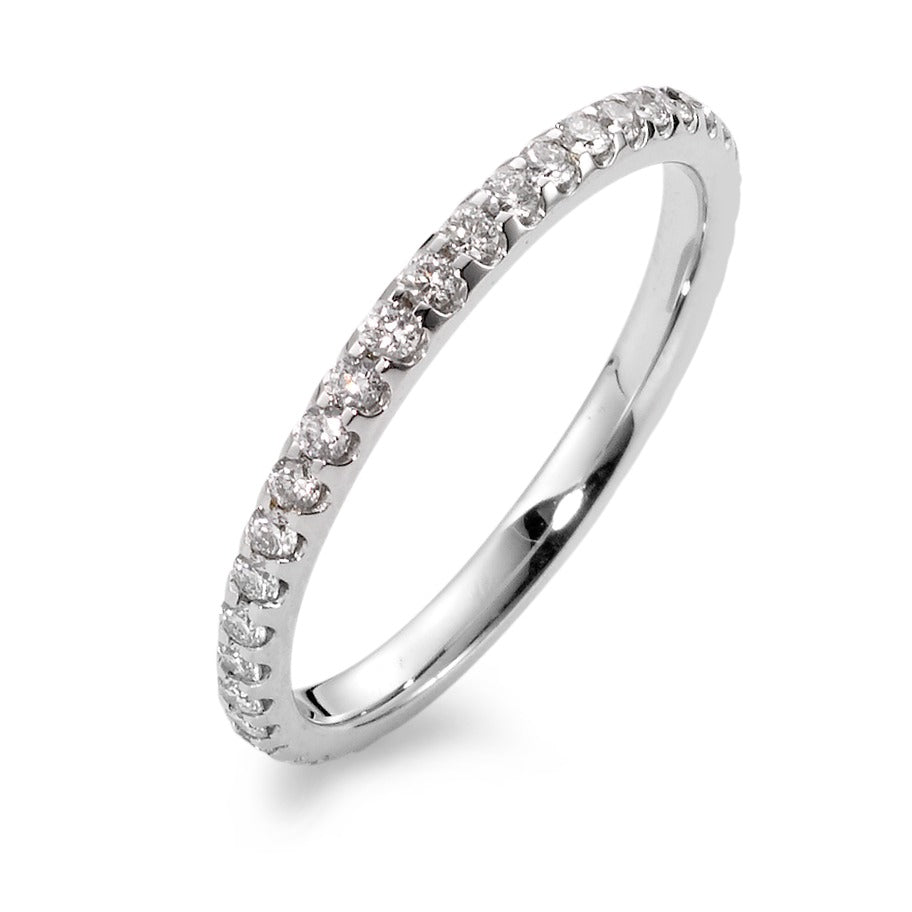 Memory ring 18k White Gold Diamond 0.53 ct, w-si