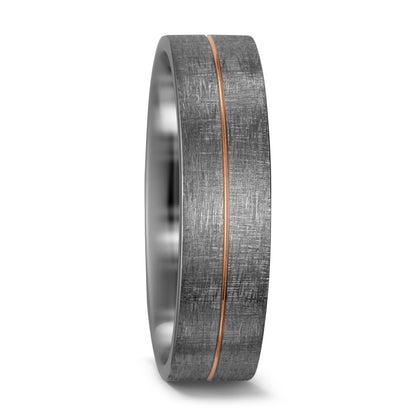 Wedding Ring Palladium 500 , 14k Red Gold