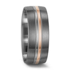 Wedding Ring Palladium 500 , 14k White Gold, 14k Rose Gold