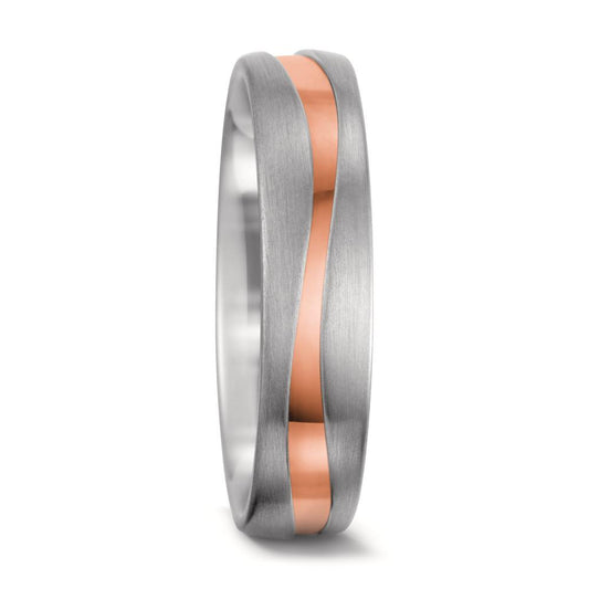 Wedding Ring 18k White Gold, 18k Red Gold