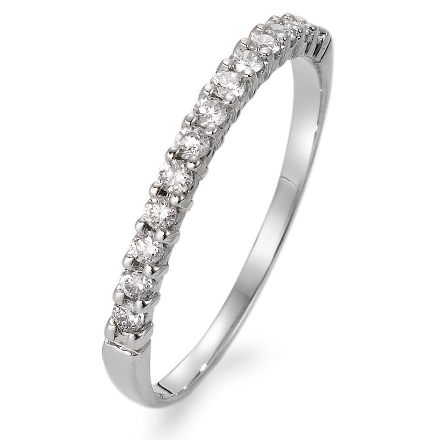 Memory ring 18k White Gold Diamond White, 0.20 ct, 13 Stones, w-si