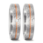 Wedding Ring 18k White Gold, 18k Red Gold