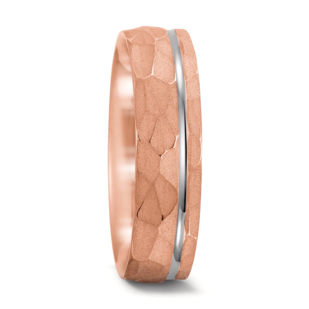 Wedding Ring 18k Rose Gold, 18k White Gold