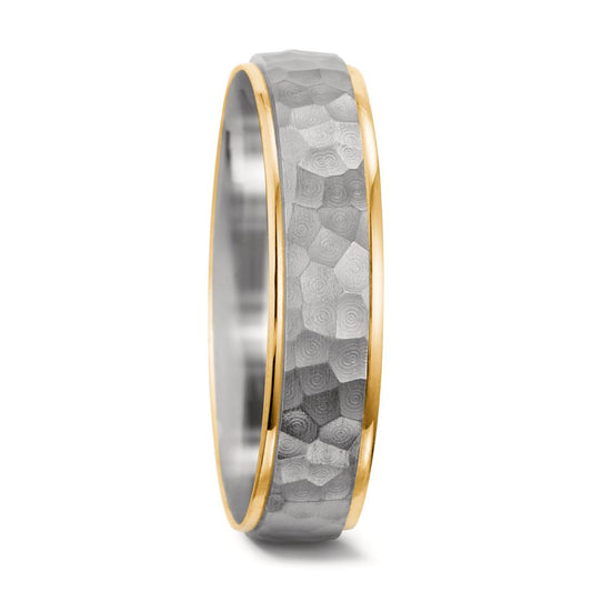 Wedding Ring 18k White Gold, 18k Yellow Gold