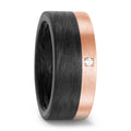 Ring Carbon, 18k Red Gold