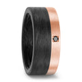 Ring Carbon, 18k Red Gold