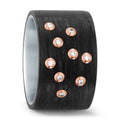 Ring Stainless steel, Carbon, 18k Red Gold