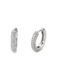 Hinged hoop 18k White Gold Diamond White, 0.25 ct, 74 Stones, brilliant, tw-vsi