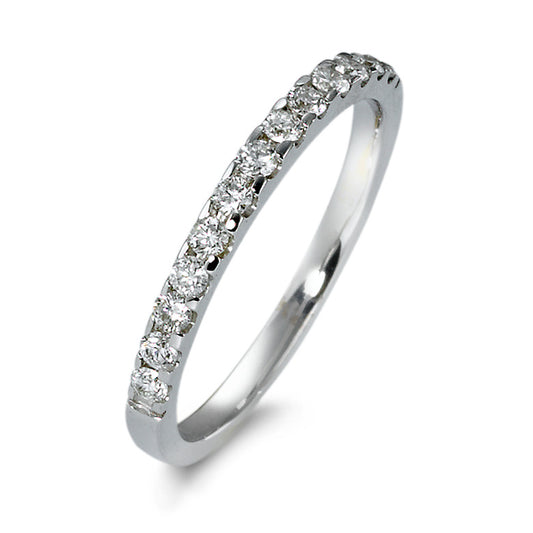 Memory ring 14k White Gold Diamond 0.25 ct, 13 Stones, w-si