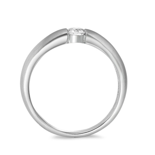 Solitaire ring Palladium 950 Diamond 0.20 ct, w-si