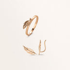 Ear Climber Bronze Gold plated