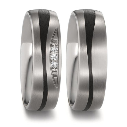 Wedding Ring Titanium, Carbon