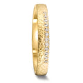 Wedding Ring 18k Yellow Gold Diamond 0.06 ct, 12 Stones, tw-vsi