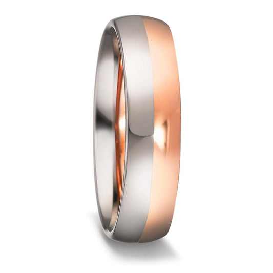 Wedding Ring 18k White Gold, 18k Rose Gold