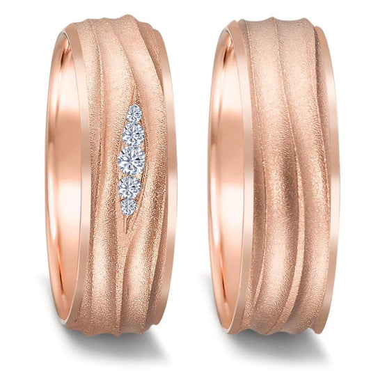 Wedding Ring 18k Red Gold