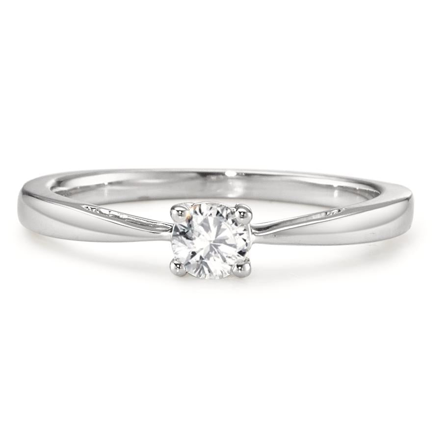 Solitaire ring 18k White Gold Diamond 0.25 ct, w-si