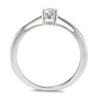 Solitaire ring 18k White Gold Diamond 0.25 ct, w-si