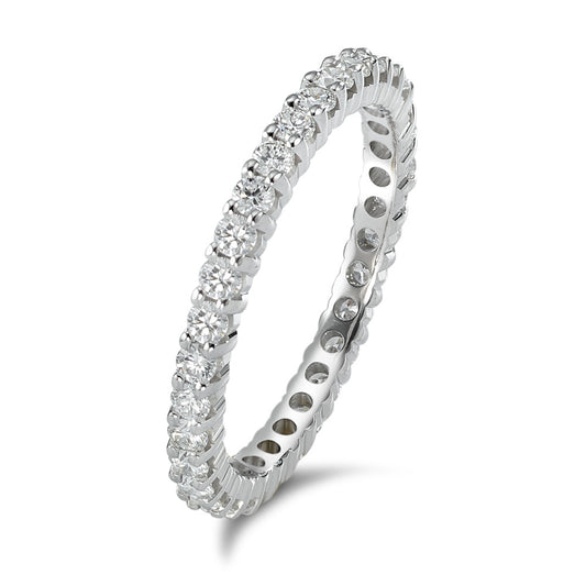 Memory ring 18k White Gold Diamond 0.75 ct, w-si