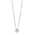 Necklace 18k White Gold Diamond 0.25 ct, w-si 42 cm Ø4 mm