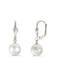 Drop Earrings Hypoallergenic Shining pearls [Rund], 2 Pearls, 9 mm