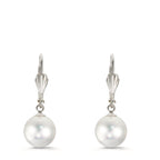 Drop Earrings Hypoallergenic Shining pearls [Rund], 2 Pearls, 9 mm