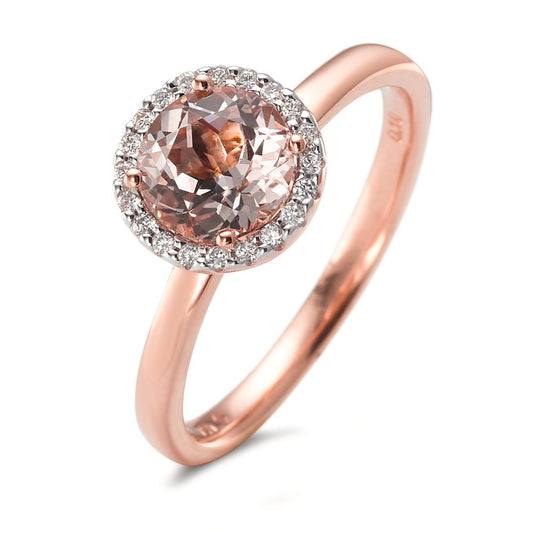 Ring 18k Red Gold Morganite