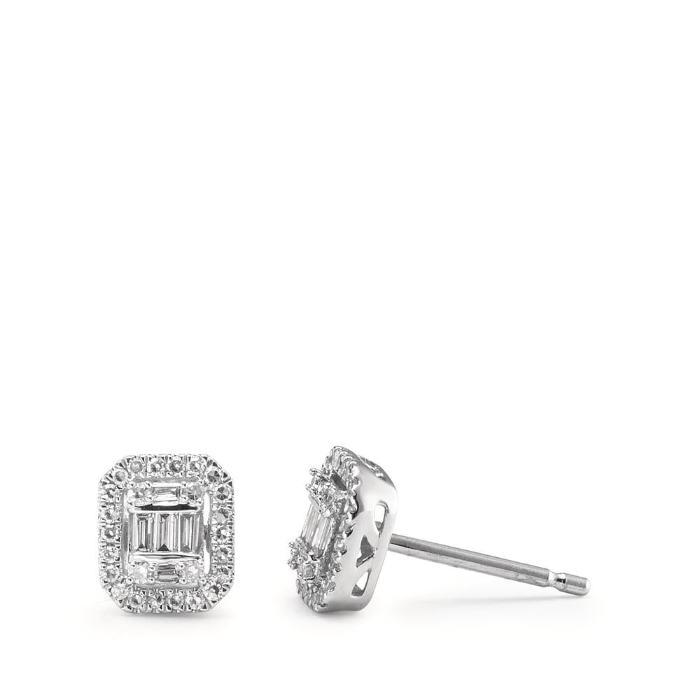 Stud earrings 18k White Gold Diamond White, 0.23 ct, w-si