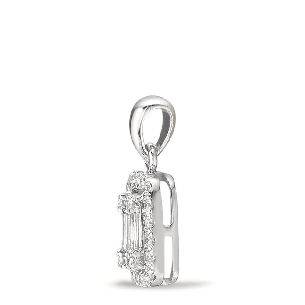 Pendant 18k White Gold Diamond White, 0.28 ct, w-si