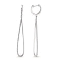 Drop Earrings 18k White Gold Diamond 0.29 ct, w-si