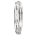 Wedding Ring 18k White Gold Diamond 0.051 ct, 12 Stones, w-vsi