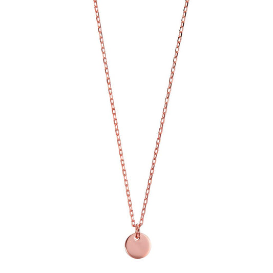 Necklace Silver Rose Gold plated 40-45 cm